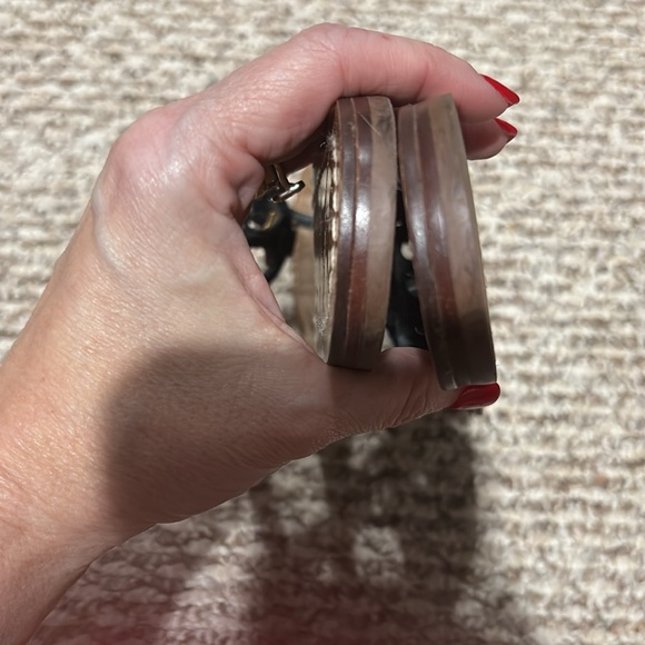 Tory Burch Square Toe Mini Miller Leather Thong Sandal 7.5 - Picture 6 of 9